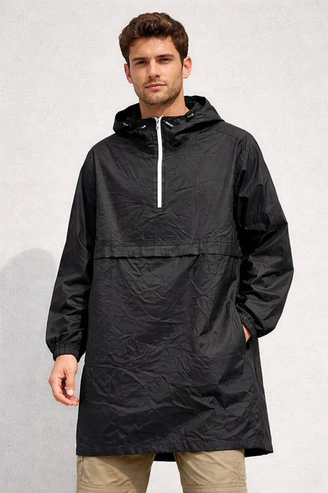 Celio Men's Black Waterproof Rain Poncho|Celio In Lebanon