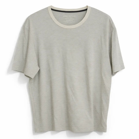 Banana Republic Men's Beige Striped Crew Neck Short Sleeve T-Shirt |Banana Republic In Lebanon