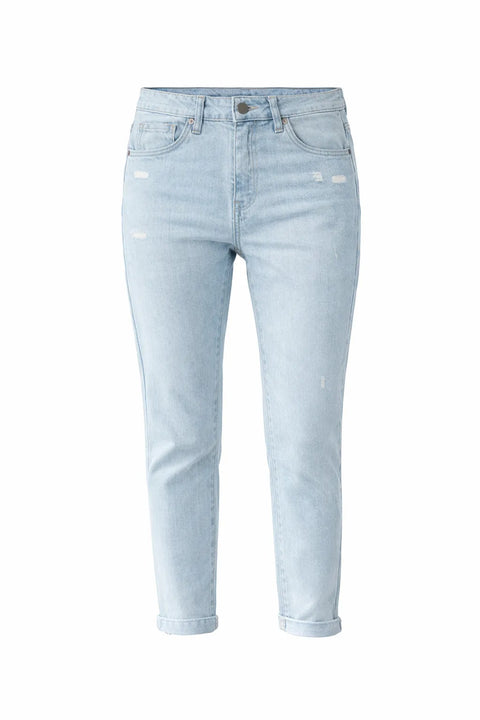 Lee Women's Blue High-Rise Regular Tapered Mom Jeans | Lee in Lebanon