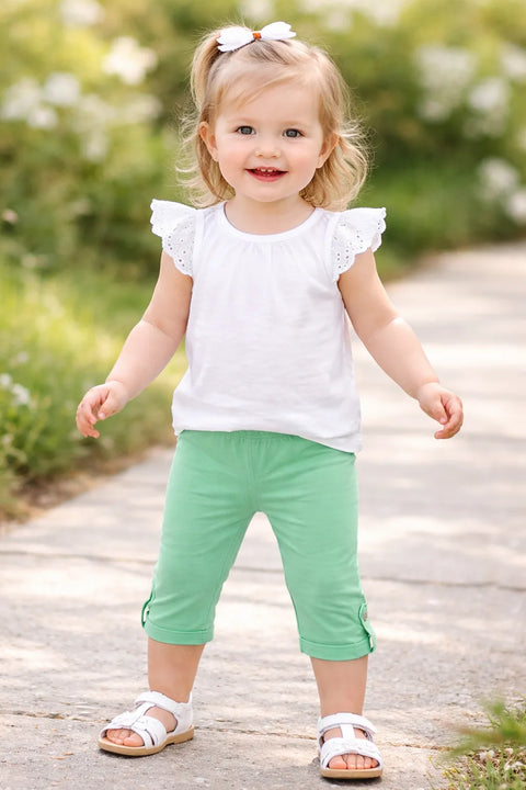 Ativo Girl's Aqua Legging With Lattice Ankle | Ativo In Lebanon