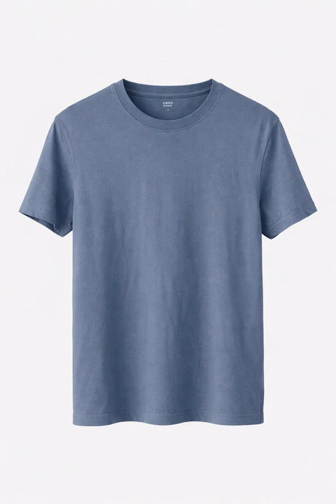 Celio Men's Blue Short Sleeve T-Shirt | Celio in Lebanon