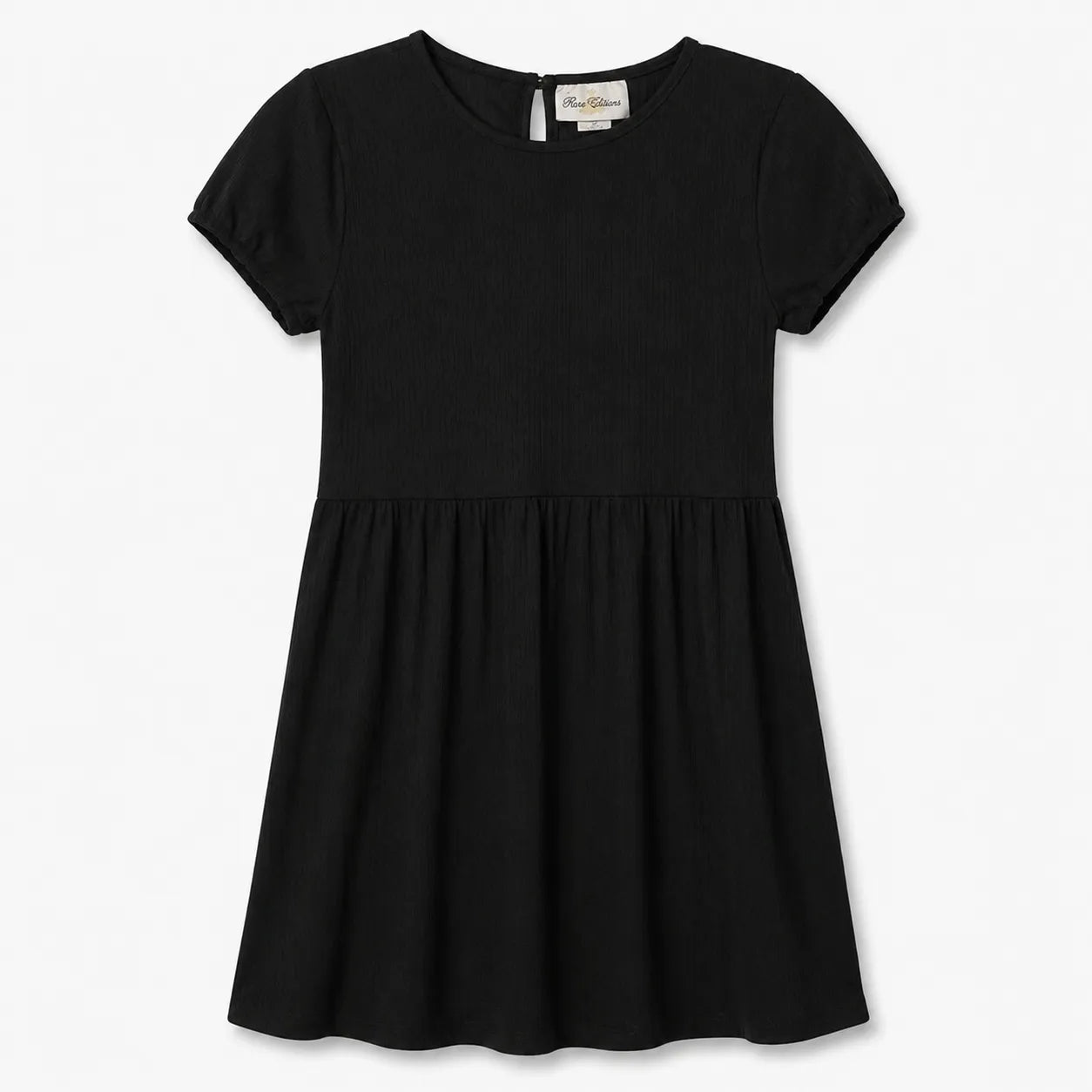 Rare Editions Girls' Black Ribbed Knit Casual Dress | Rare Editions in Lebanon