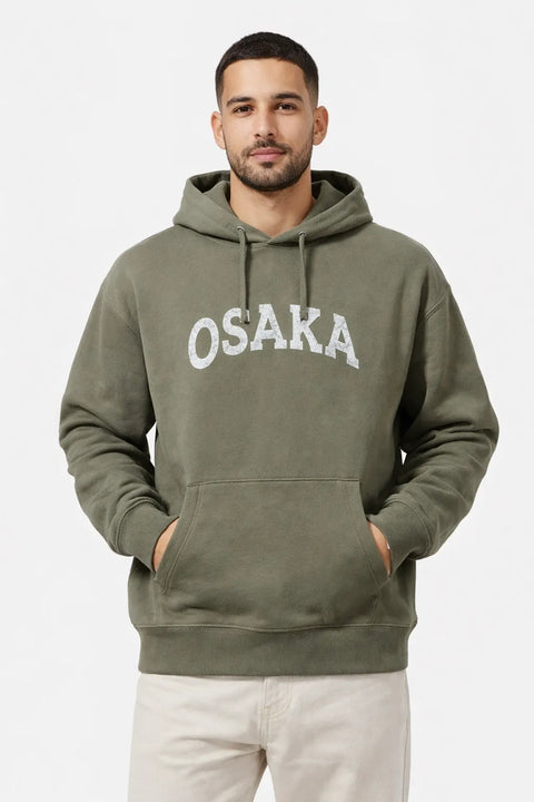 Celio Men's Khaki Gray Cotton Blend Hoodie|Celio In Lebanon