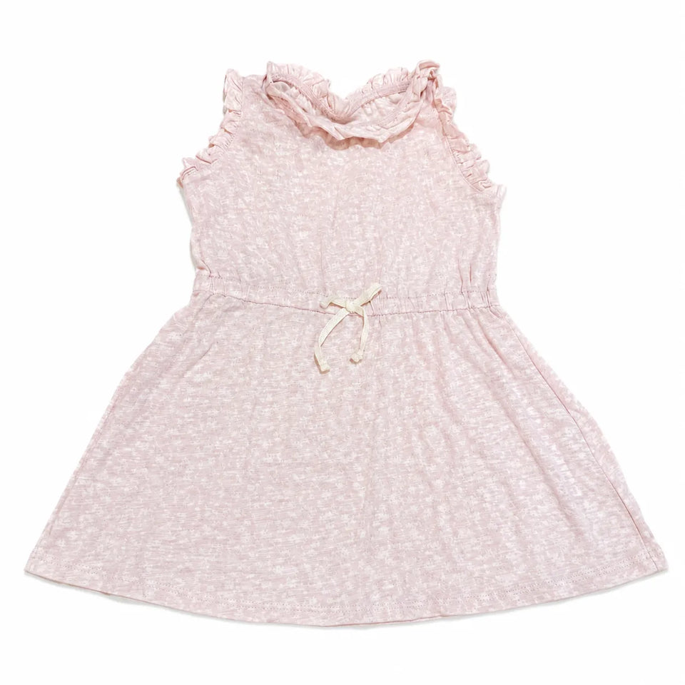Cloud Island Baby Girl's White /Pinkwith Bow Dress| Cloud Island in Lebanon