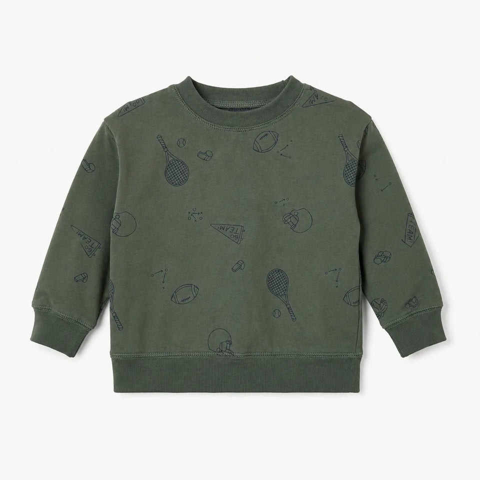 Carter's Just One You Baby Boy's Olive Green Printed Sweatshirt | Carter's Just One You In Lebanon