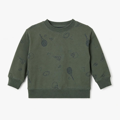 Carter's Just One You Baby Boy's Olive Green Printed Sweatshirt | Carter's Just One You In Lebanon