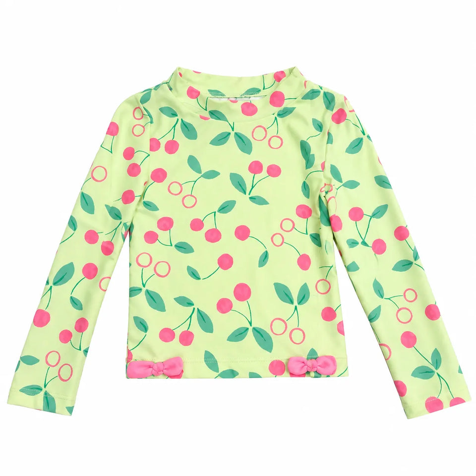 Carter's Baby Girl's Green Multi Printed Long Sleeve Swim Top|Carter's In Lebanon