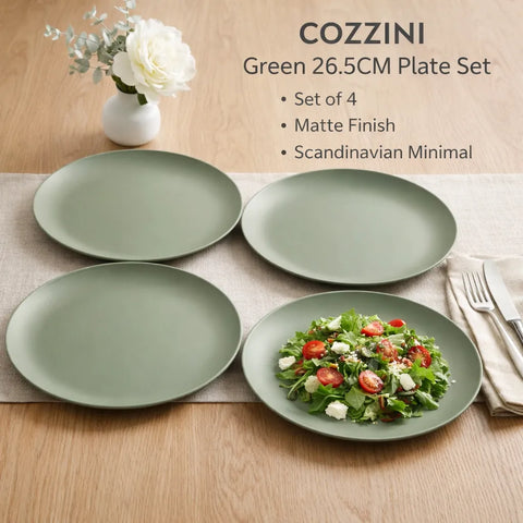Cozzoni 26.5cm x 4 Plate Matte Dinnerware Set | Cozzini In Lebanon