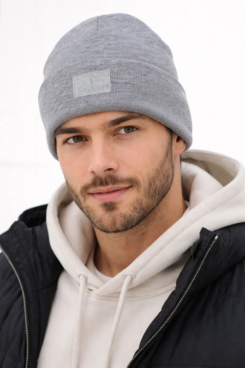 Tommy Hilfiger Men's Gray Heather Beanie | Tommy Hilfiger in Lebanon