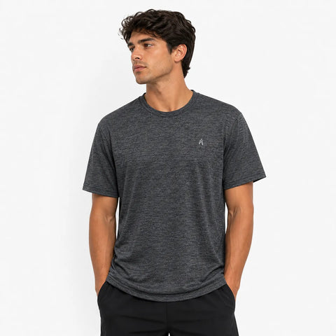 Boomerang  Men's Dark Grey Heather Running T-Shirt | Boomerang In Lebanon