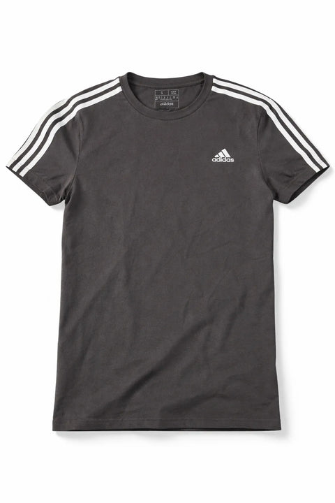 Adidas Women's Black Cotton 3 Stripes Logo T-Shirt | Adidas in Lebanon