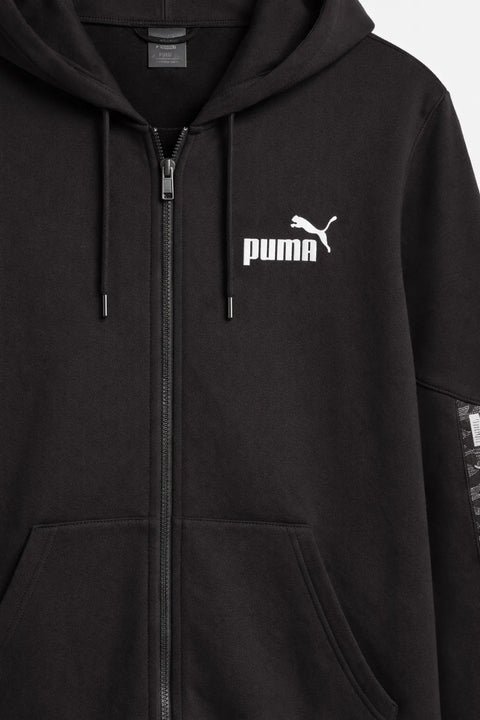 Puma Men's Black Camouflage Taped Log Puma Jacket | Puma In Lebanon