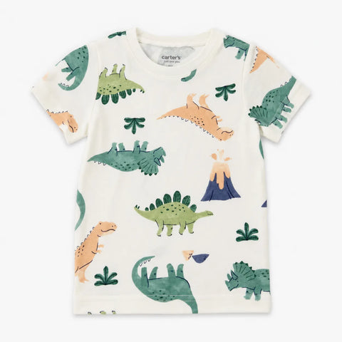 Carter's  Boy's White Animal Printed  T-Shirt  | Carter's in Lebanon