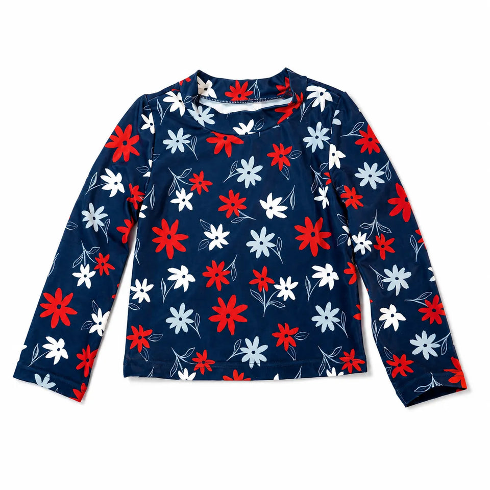 Carter's Just One You Baby Girl's Navy Floral Printed Rash Guard Blouse | Carter's Just One You In Lebanon