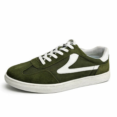 Celio Men's Khaki Green & White Timeless Sneakers | Celio In Lebanon