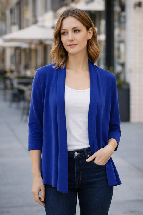 Jones New York  Women's Royal Blue Petite Sutton Cardigan | Jones New York    in Lebanon