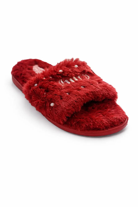 Juiry Couture Women's Red Slipper | Juiry Couture In Lebanon
