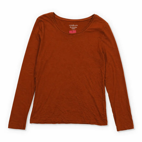 Cache Women's Brick Long Sleeve Blouse | Cache In Lebanon