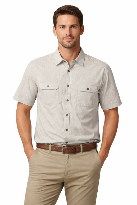 Alfani Men's Foxy Brown Short-Sleeve Button Down Shirt | Alfani In Lebanon