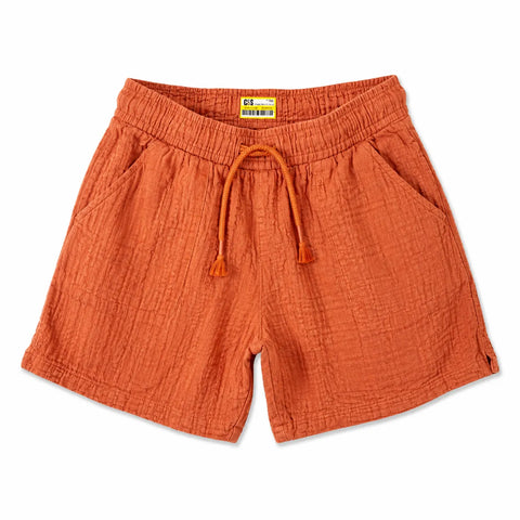 Cat & Jack Boy Rust Orange Textured Crinkle Gauze Shorts | Cat & Jack in Lebanon