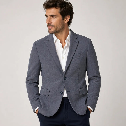 Lerros Men's Navy Textured Casual Blazer | Lerros In Lebanon