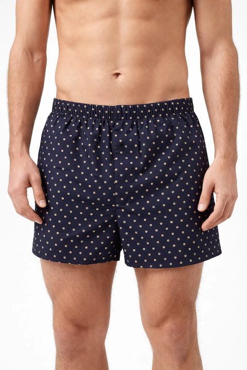 Celio Men’s Navy Floral Liwodaisy Woven Boxer | Celio in Lebanon