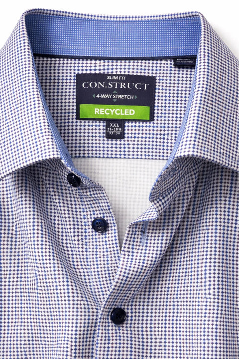 Construct Men's Blue Slim Fit Performance Shirt | Construct In Lebanon