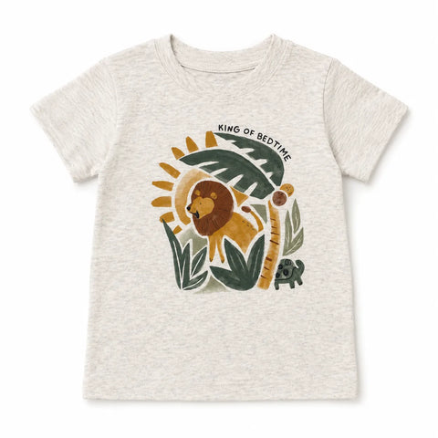 Carter's Boy's Light Grey King Lion Graphic  Printed T-Shirt | Carter's in Lebanon