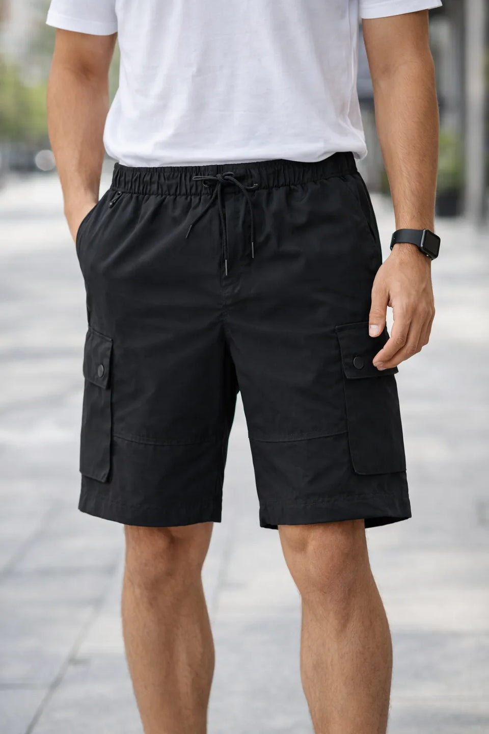 Jump Start Men’s Black Utility Cargo Shorts|Jump Start in Lebanon