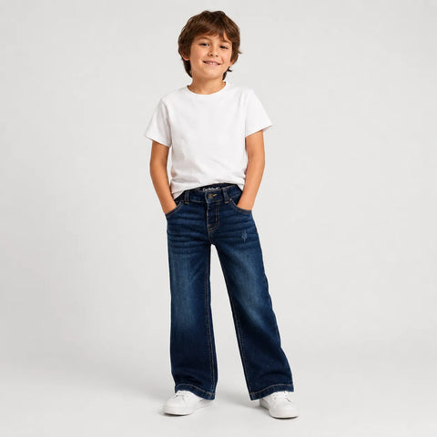 Cat & Jack Boys' Navy  Straight Fit Jeans  | Cat & Jack in Lebanon