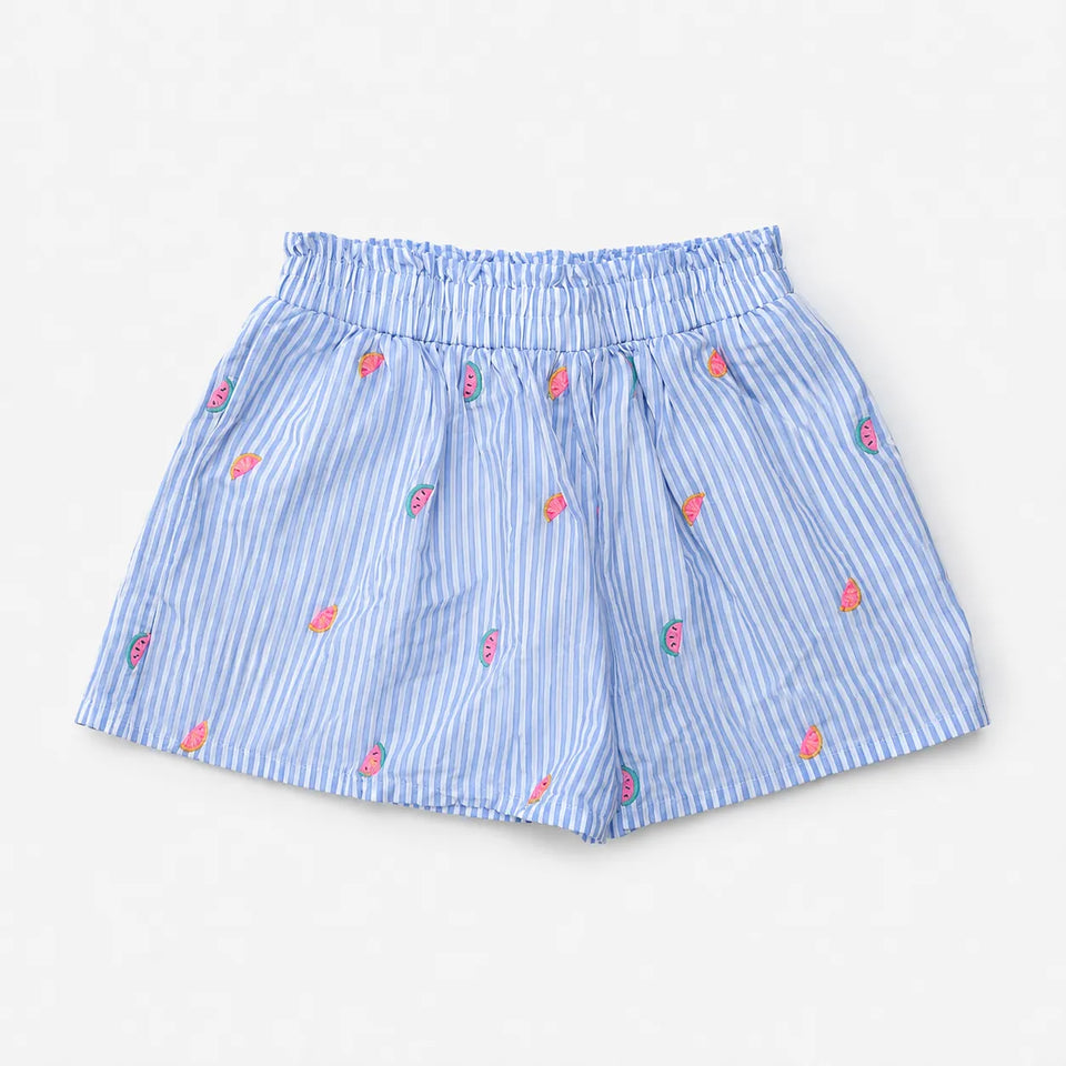 Cat & Jack Baby Girl's Blue And White Strips With Small Fruit Skirt| Cat & Jack in Lebanon