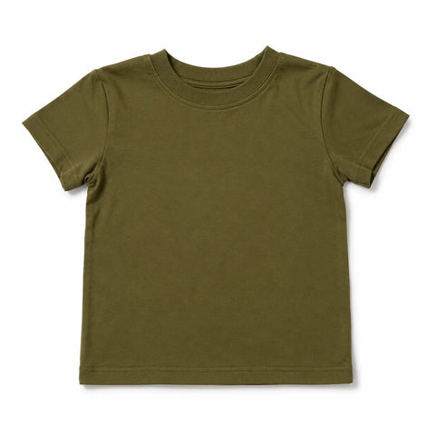 Cat & Jack Baby Boy's Olive Green Plain T-Shirt | Cat & Jack In Lebanon