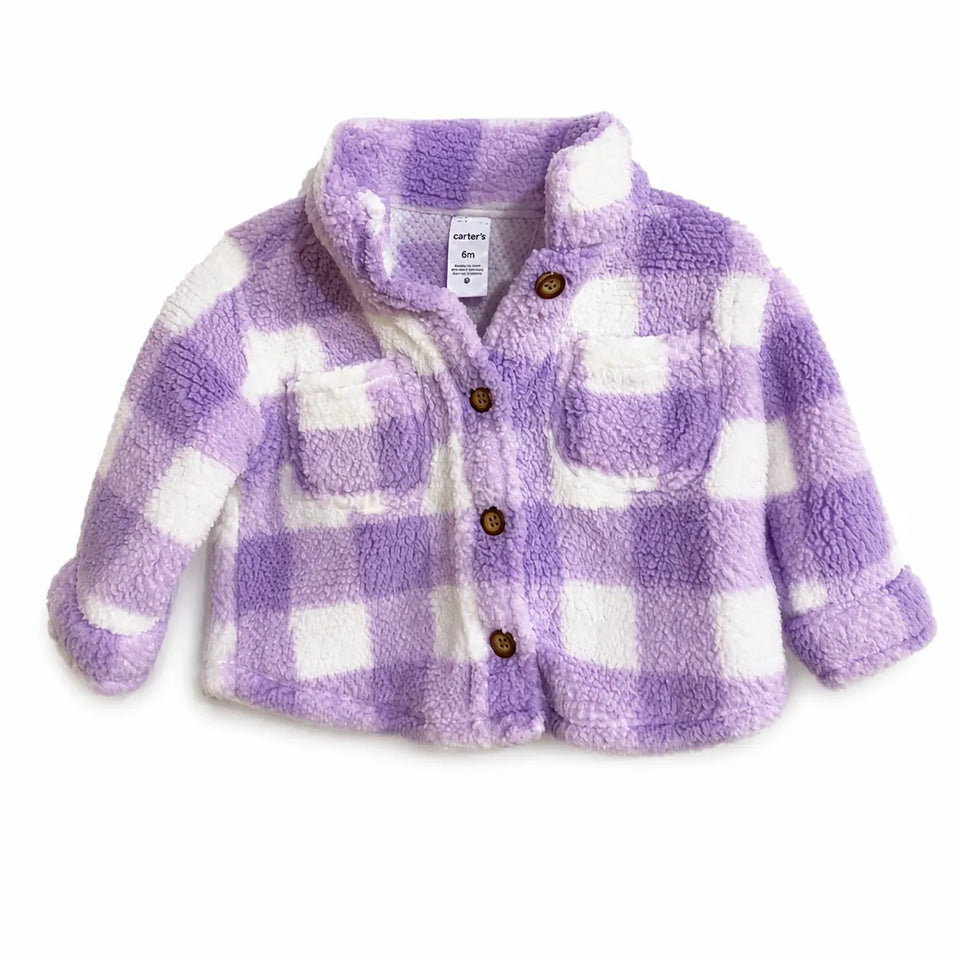 Carter's Baby Girl's White & Purple Jacket | Carter's In Lebanon