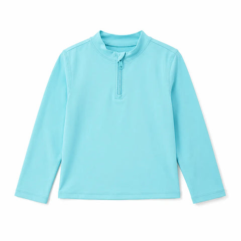 Carter's Girl's Blue 1/4 Zip Neck Long Sleeve Swim Blouse|Carter's In Lebanon