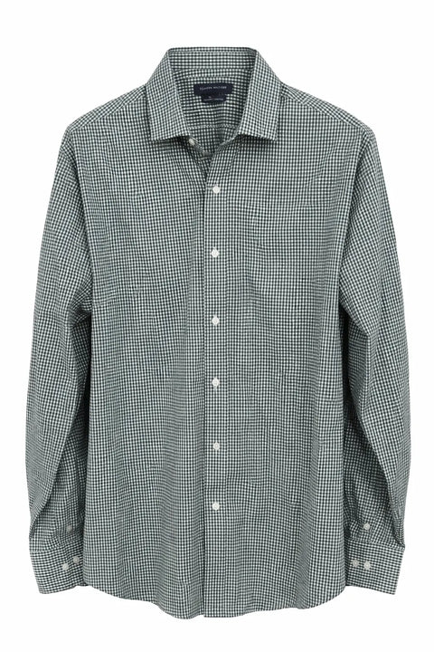 Tommy Hilfiger Men's Green & White Regular-Fit Stretch Twil Shirt | Tommy Hilfiger In Lebanon