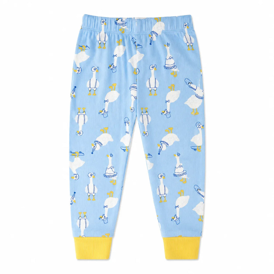 Cat & Jack Baby Boy's Blue Printed Ribbed Pajama Bottom|Cat & Jack In Lebanon