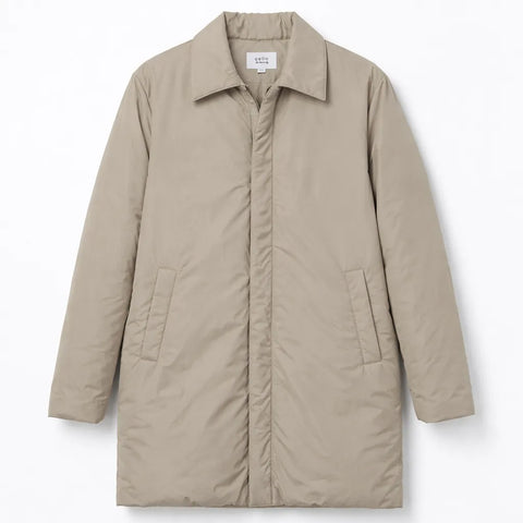 Celio Men's Khaki Lupadded Waterproof Coat |Celio In Lebanon