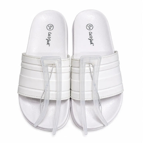 Cat & Jack Girl's White Slide Slippers | Cat & Jack In Lebanon
