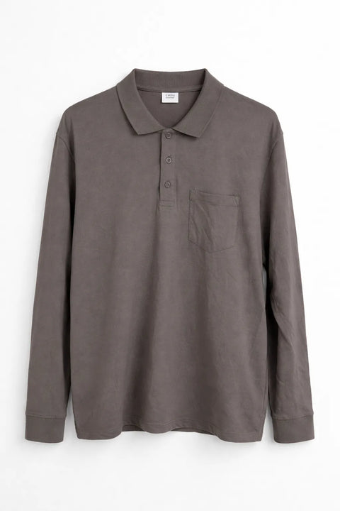 Celio Men's Grey Polo Neck Blouse | Celio In Lebanon