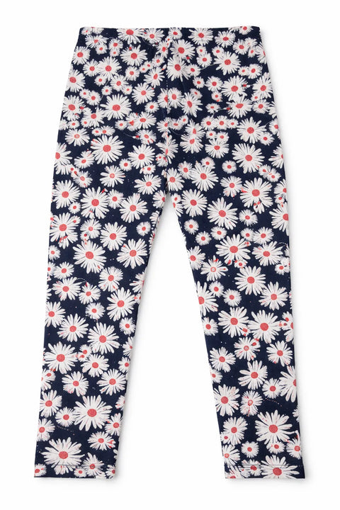 Ativo Baby Girl's Navy Flower Power Leggings | Ativo in Lebanon