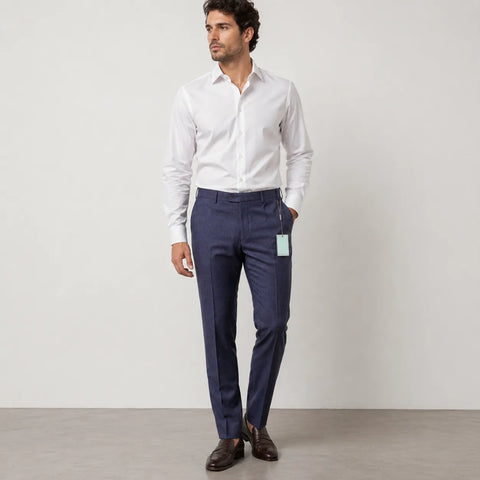 Canali Men's Dark Purple Trouser | Canali In Lebanon