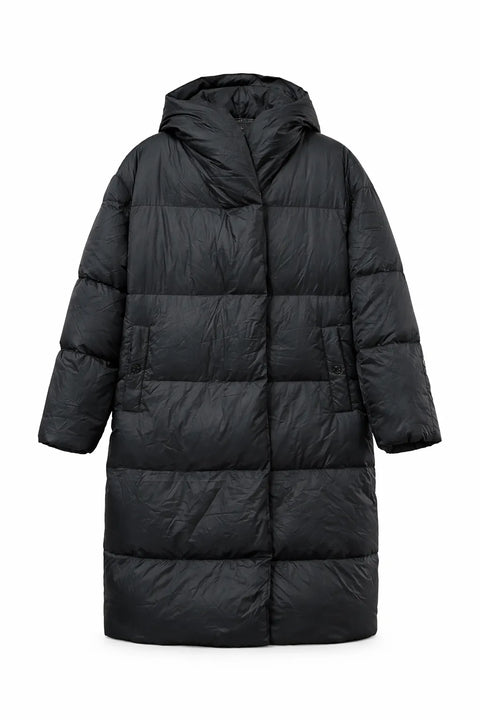 Boss Women's Black Puffer Parka Jacket|Boss In Lebanon