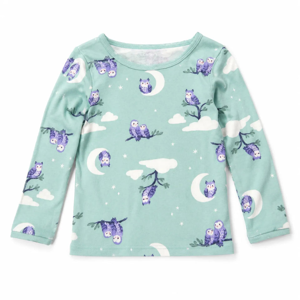 Carter's Just One You Baby Girl's Light Aqua Printed Blouse | Carter's Just One You In Lebanon