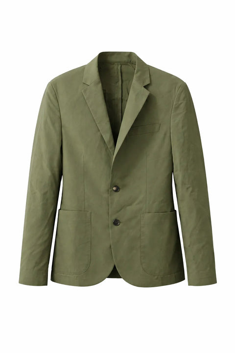 Celio Men's Olive Green Slim Fit Unstructured Blazer|Celio In Lebanon