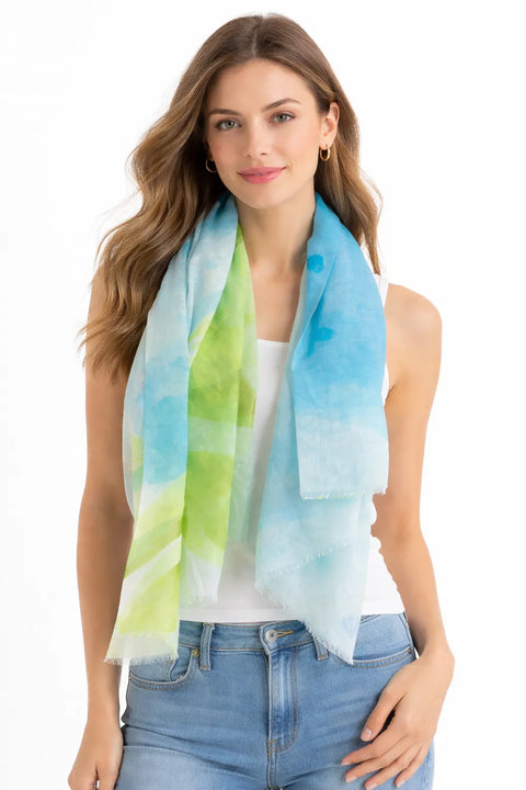 Fraas Women's Light Green Blue Scarf | Fraas  in Lebanon