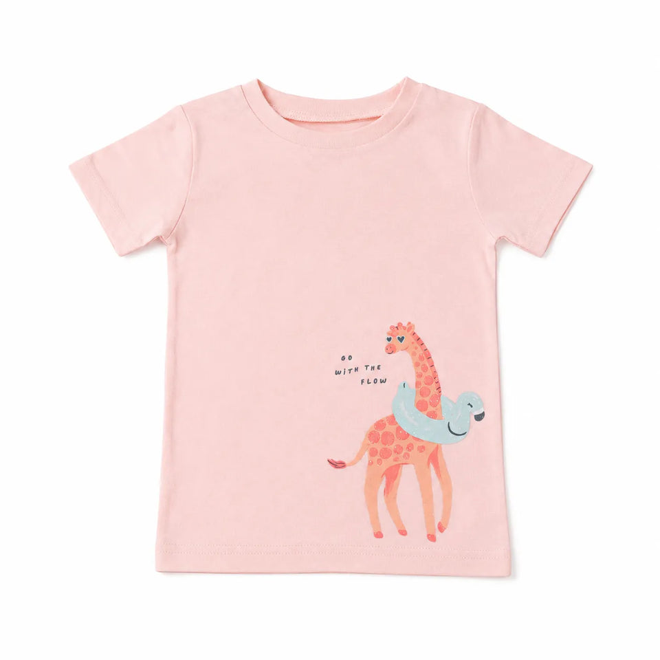Carter's Girls Light Pink Giraffe Graphic Short-Sleeve T-Shirt | Carter's in Lebanon