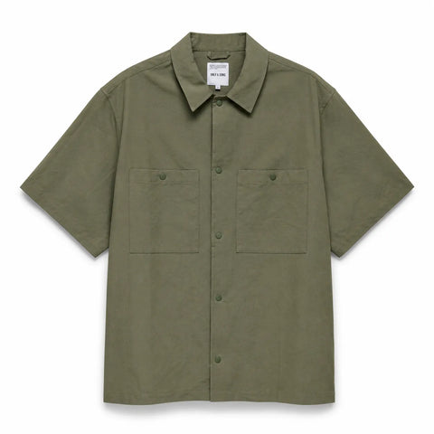Only & Sons Men's Olive Green Short Sleeve Press Buttons Shirt | Only & Sons In Lebanon