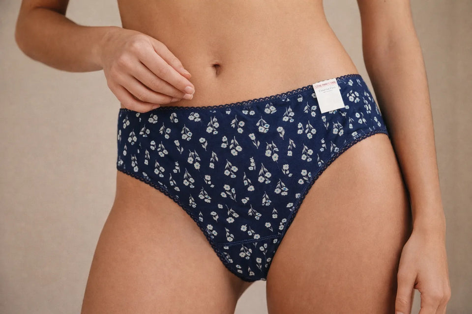 Charter Club Women's Navy Cotton Bikini Pretty Cotton Underwear | Charter Club In Lebanon