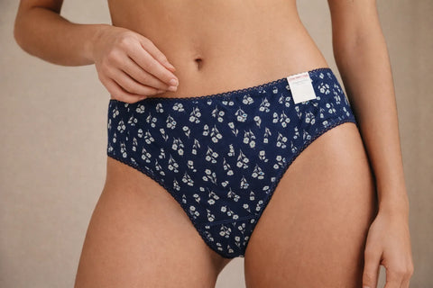 Charter Club Women's Navy Cotton Bikini Pretty Cotton Underwear | Charter Club In Lebanon