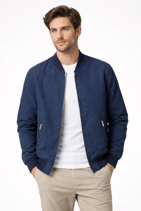 Celio Men's Navy Light Weight Bomber Jacket | Celio In Lebanon